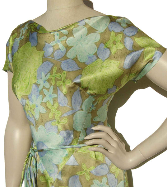 Vintage Floral Wiggle Dress