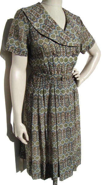 1950s Shirtwaist Dress - Metro Retro Vintage