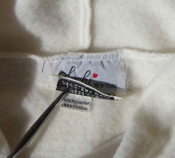 80s Fabric Care Label