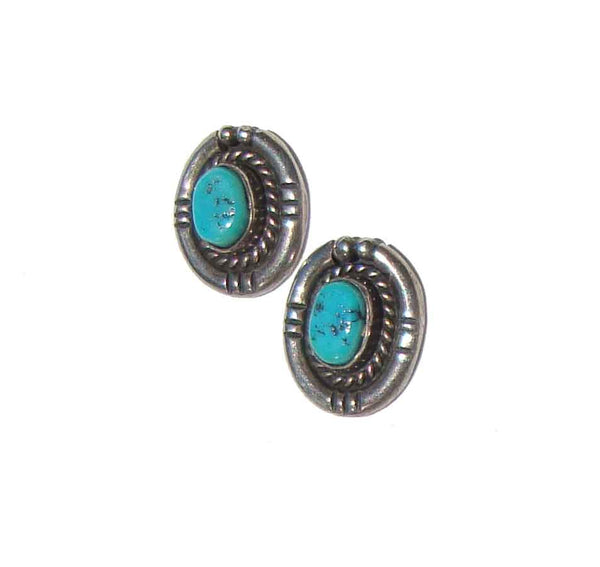 Vintage Kingman Turquoise Earrings - Ramona Loloma