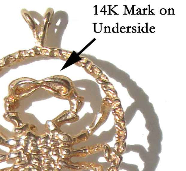 14K Gold Mark Astrology Jewelry