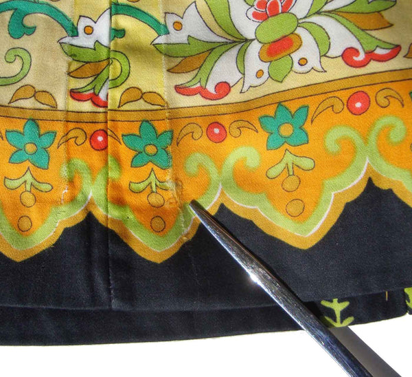 Vintage Border Print Dress
