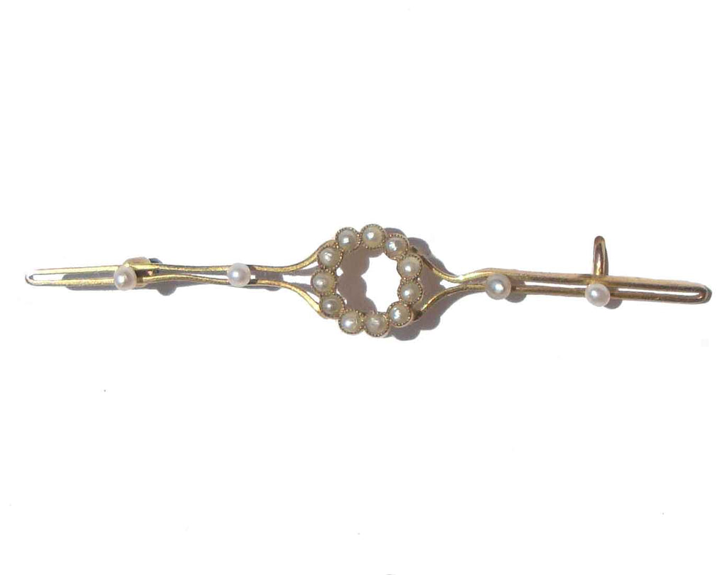 9ct Antique Spider Bar Pin - Bijoux Jewels