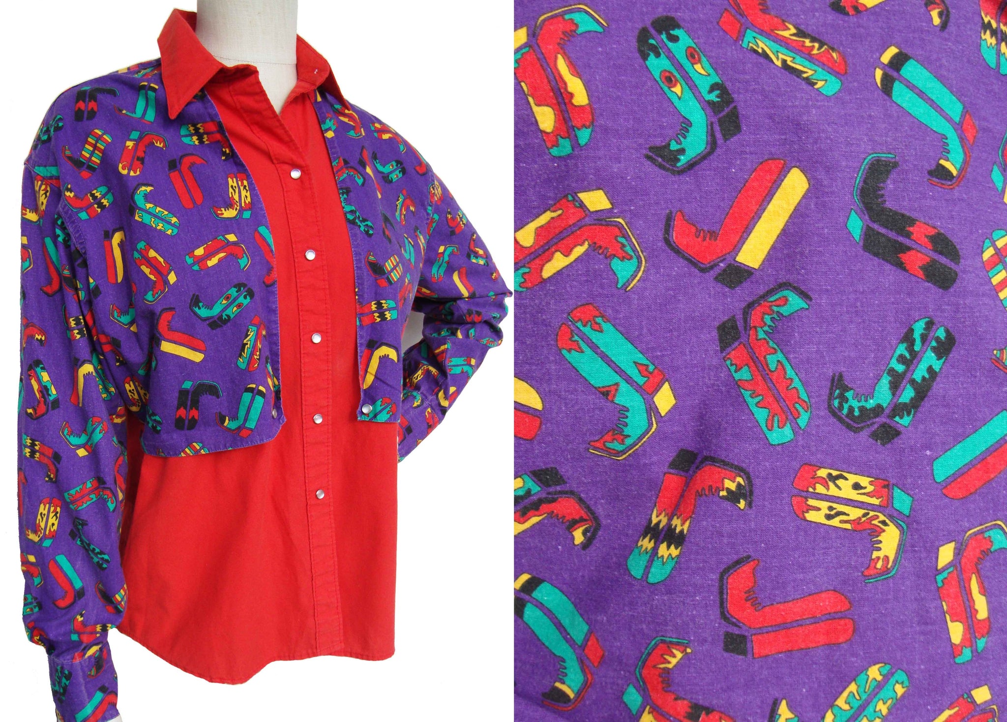 Rockmount Western Ladies Shirt Novelty Print - Metro Retro Vintage