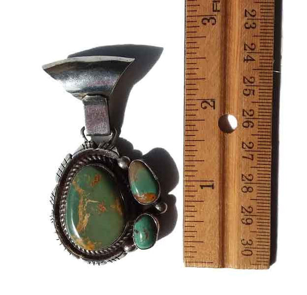 Vintage Josephine Benally Navajo Turquoise Jewelry Pendant