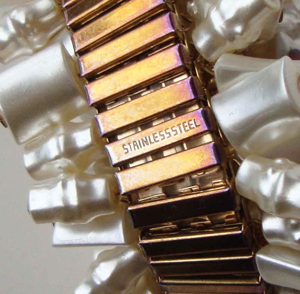 Vintage Stainless Steel Stretch Bracelet