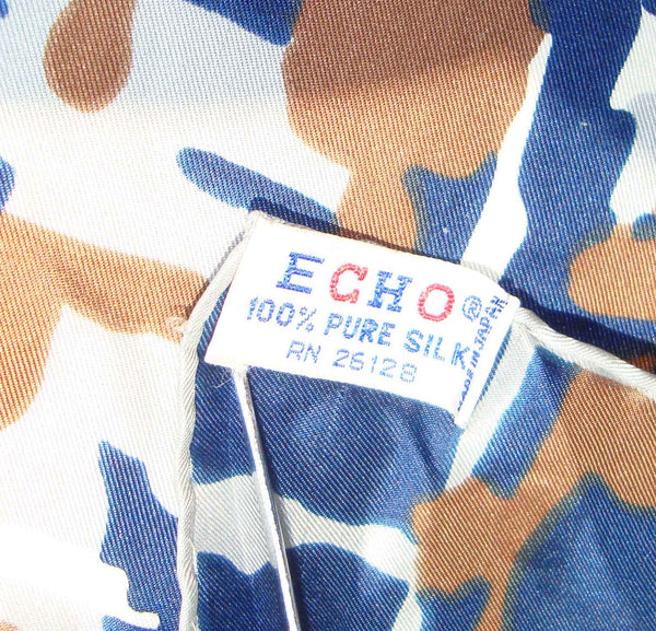 Echo Pure Silk Scarf Label