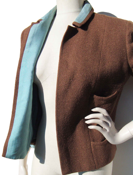 Vintage Tweed Jacket w/ Silk Lining