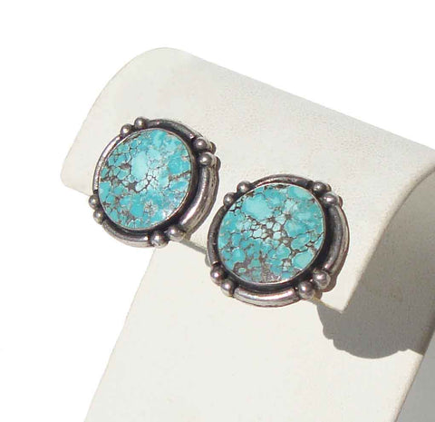 Vintage Sterling & Turquoise Southwestern Earrings