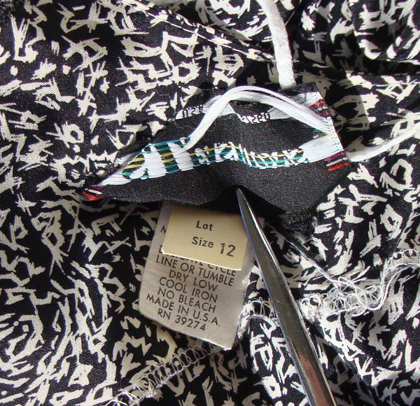 Vintage Dress Label