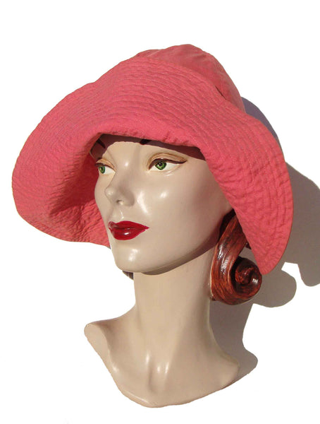 50s Pink Beach Hat