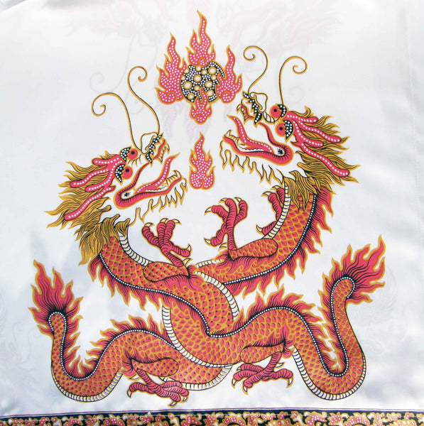 Vintage Chinese Dragons Novelty Print