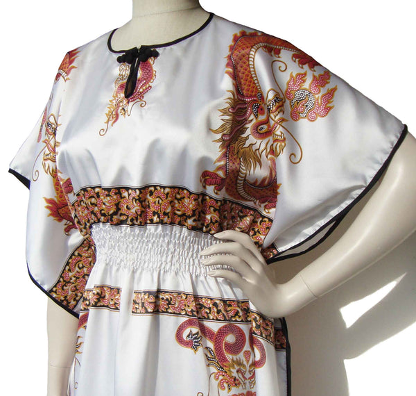 Asian Dragon Caftan - Metro Retro Vintage