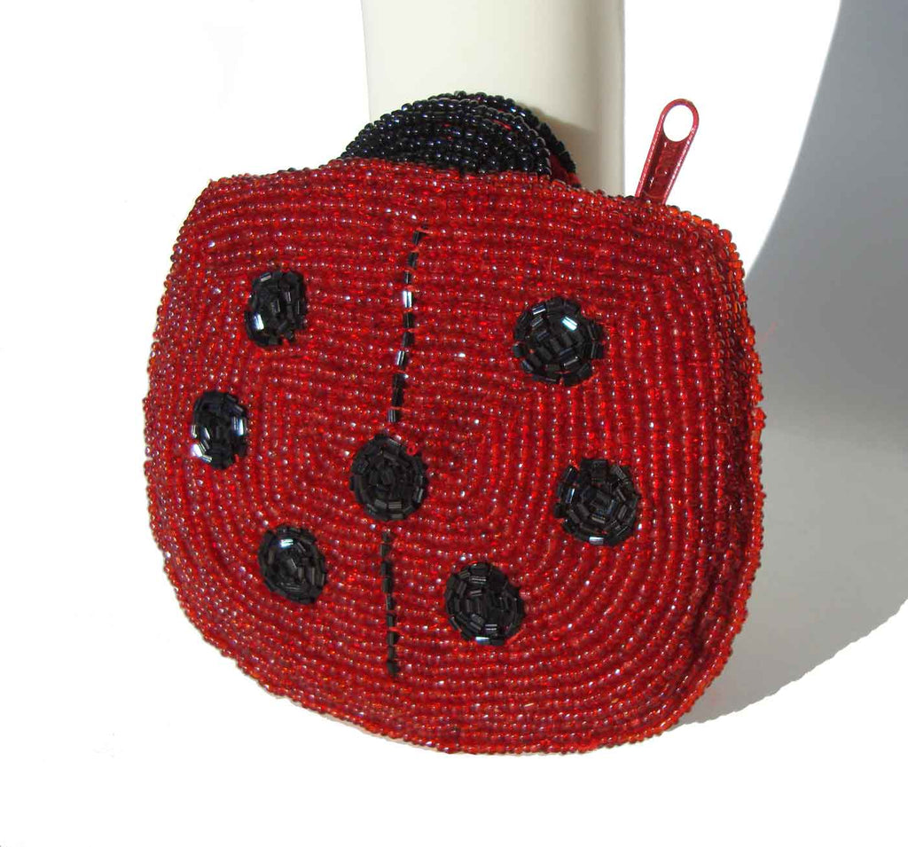Vintage beaded sales coin purse