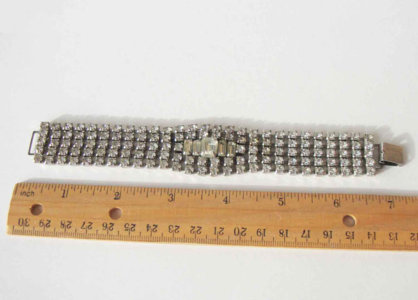 Mid-Century Rhinestone Bracelet
