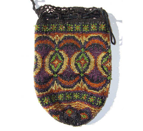 1920s Beaded Flapper Reticule Bag