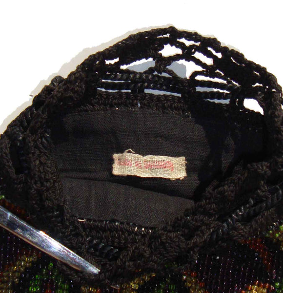 Label from Antique Beaded Bag