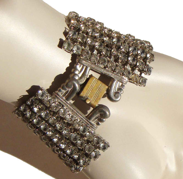 Vintage Rhinestone Cocktail Bracelet