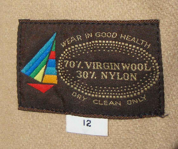Vintage Trench Coat Label