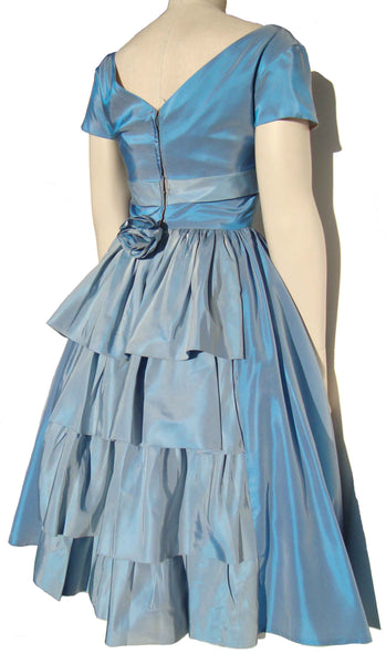 Tiered Ruffle 50s Party Dress