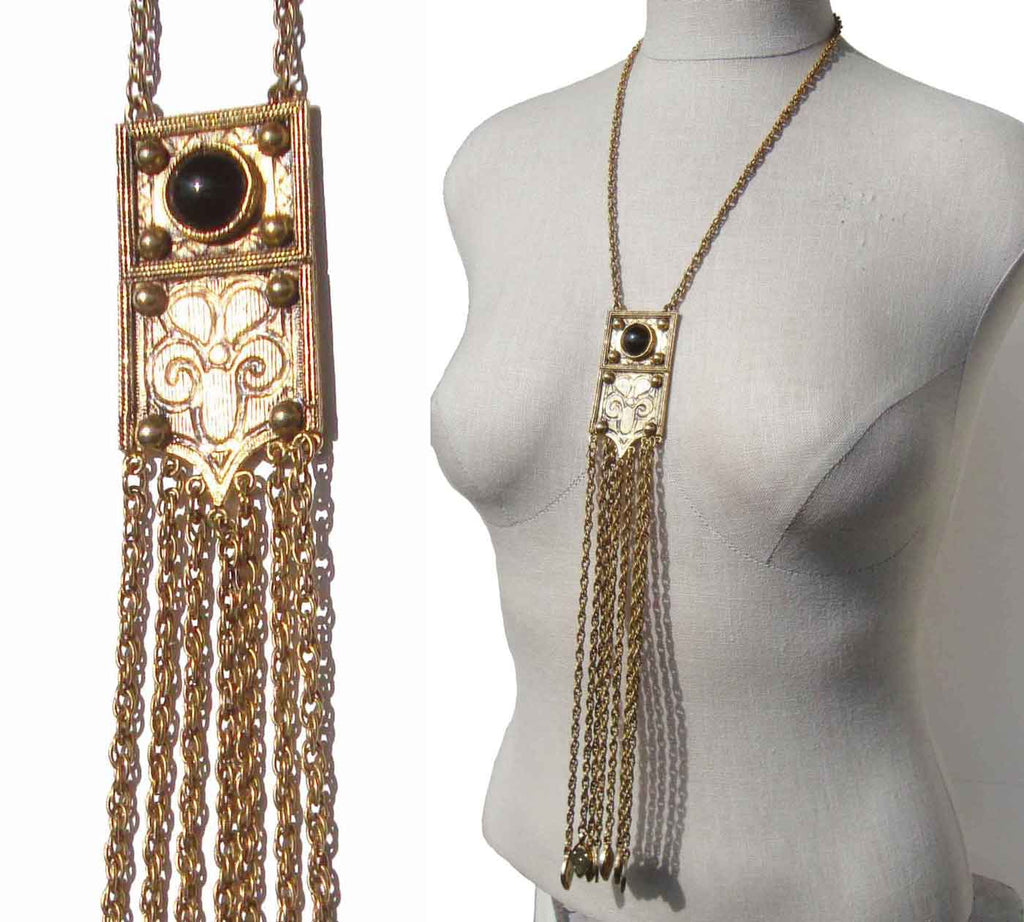 Vintage 70s Accessocraft Fringe Necklace Renaissance Revival – Metro Retro  Vintage