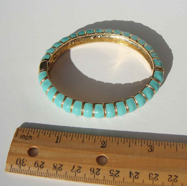 Vintage Turquoise KJL Clamper Bracelet