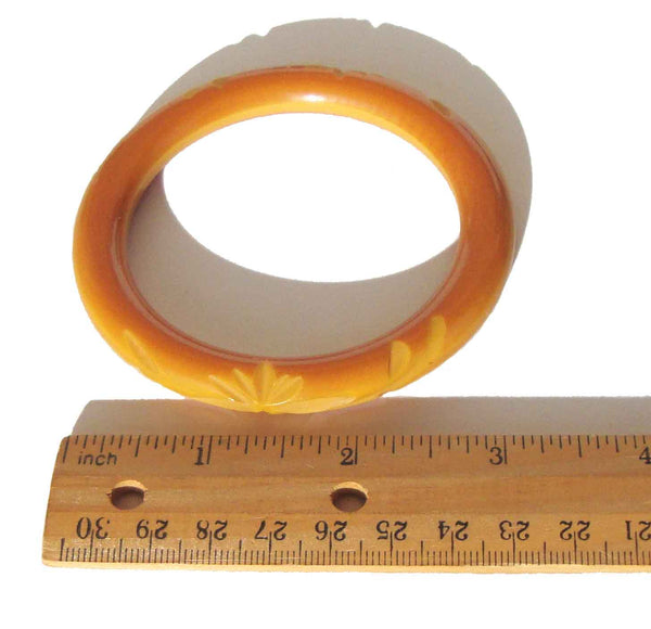 Carved Bakelite Bangle