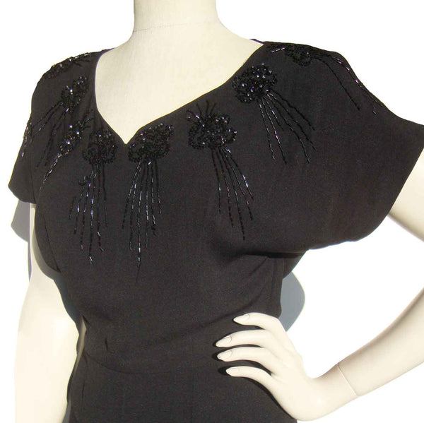 40s Dress with Beads and Sequins