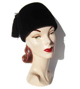 Vintage 60s Luxuria Fez Black Velour Hat & Tassels – Saks Fifth Avenue