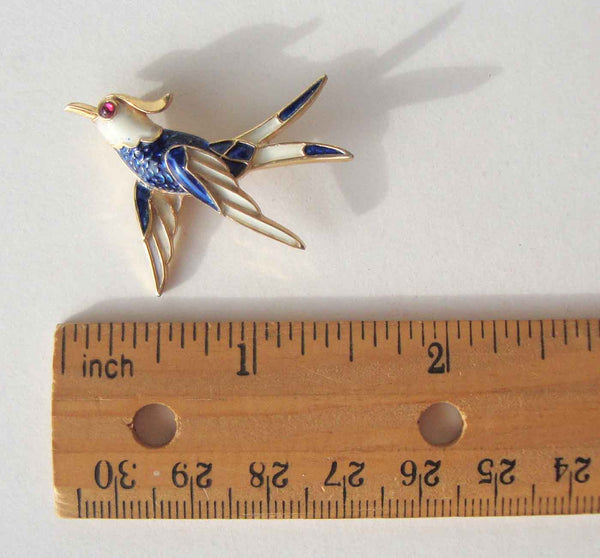 Trifari Bird Brooch - Metro Retro Vintage