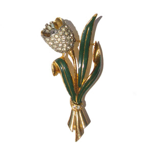 Vintage 30s Coro Tulip Trembler Flower Brooch Pin – Adolph Katz