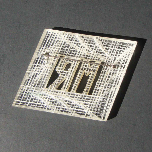 Art Deco Lucite Brooch - Metro Retro Vintage