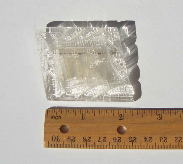 Vintage Crystal Lucite Pin