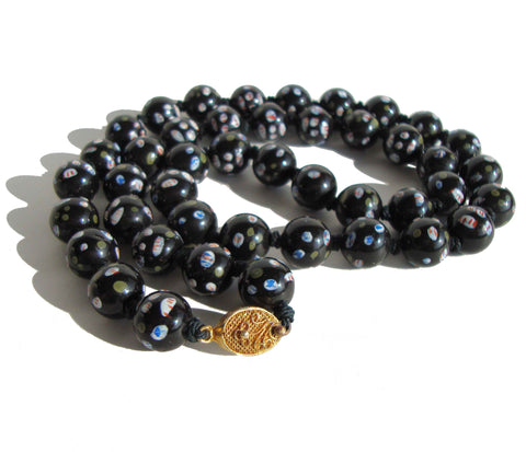 40s Black Chinese Export Beads