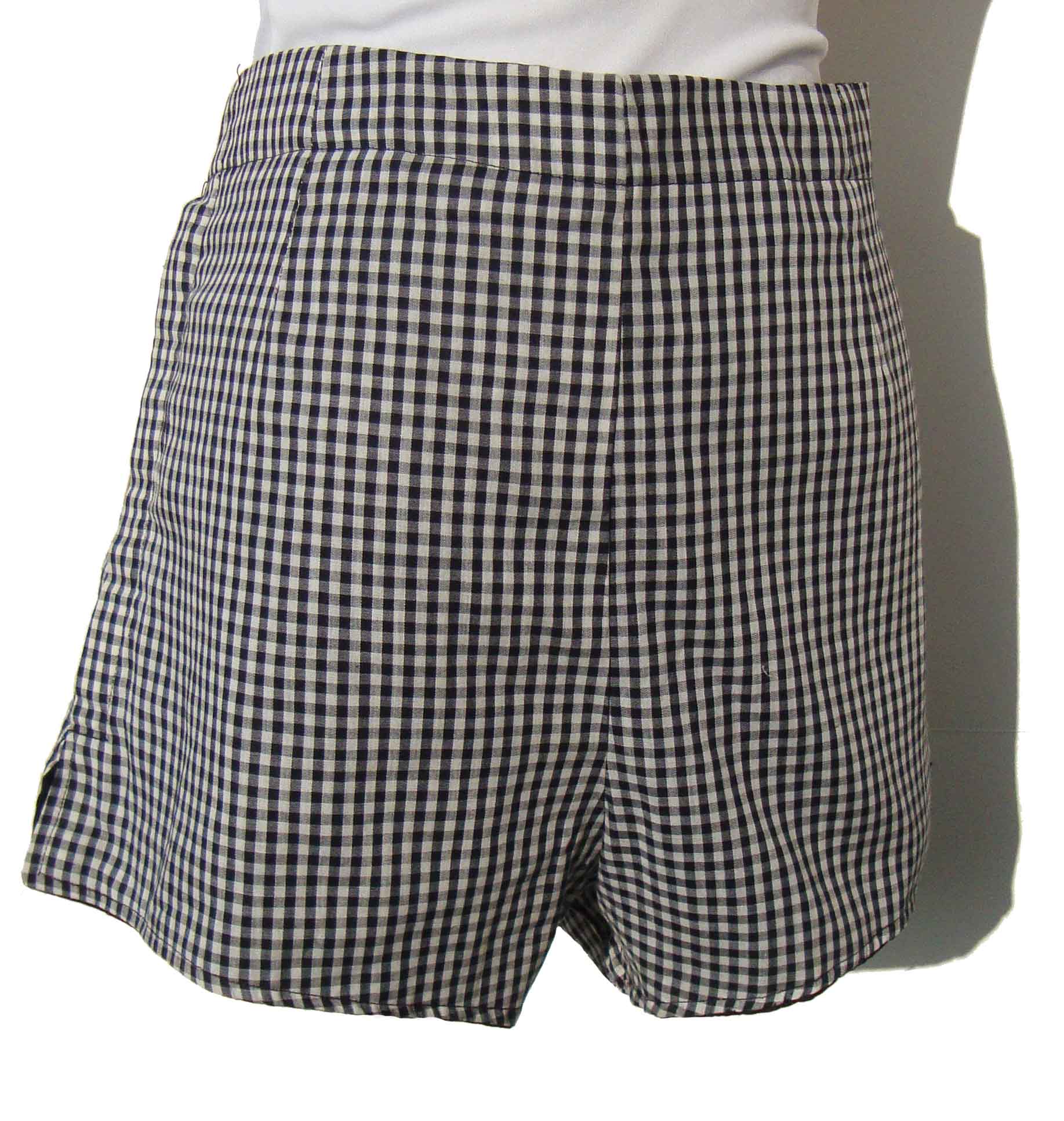 Vintage 60s Boy Shorts Double Sided Reversible Plaid Deadstock M/L ...