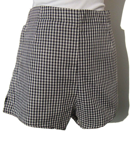 1960s Plaid Boy Shorts - Metro Retro Vintage