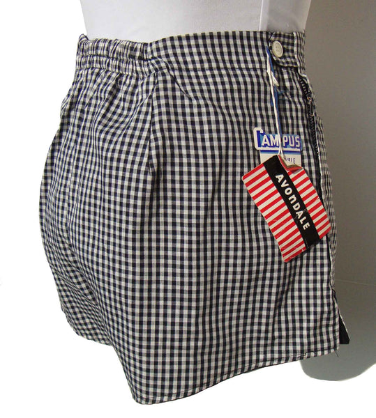 Vintage Plaid Shorts with Tags