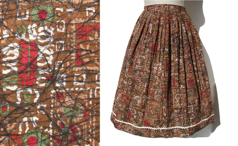 Vintage 60s Modernist Skirt