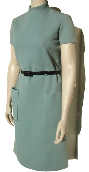 Vintage Norman Norell Blue Dress