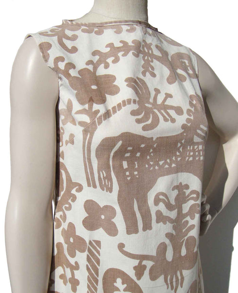 Vintage Animal Print Dress