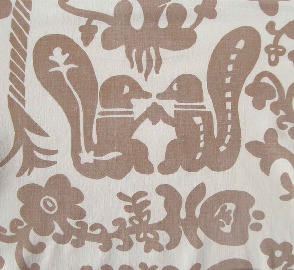 Vintage Squirrel Print Dress