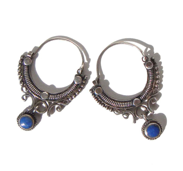Vintage Kuchi Hoop Earrings