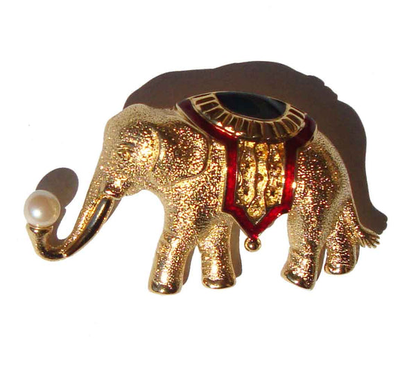 Vintage Monet Elephant Brooch