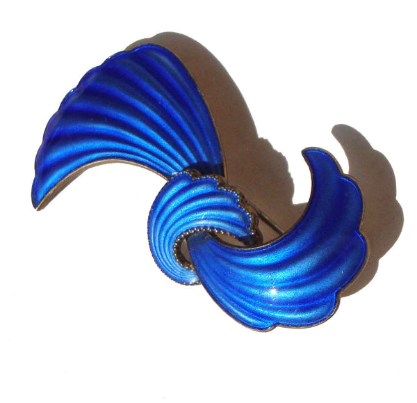 50s Modernist Enameled Brooch Elvik & Co