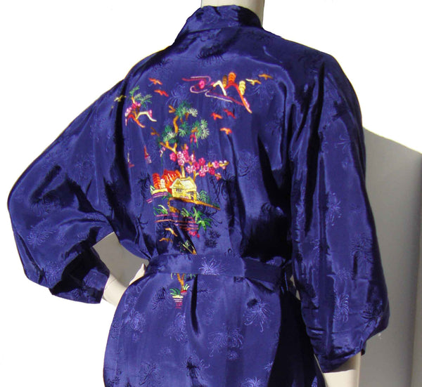 Vintage Embroidered Chinese Robe