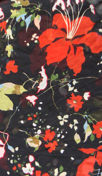 Floral Chiffon Scarf Fabric