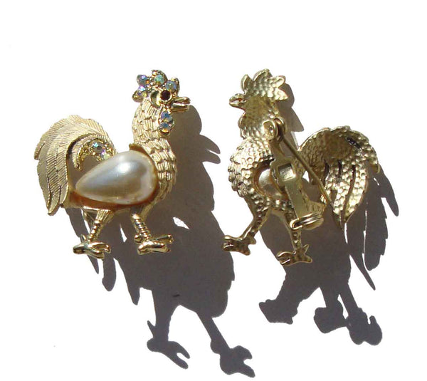 60s Rooster Pins - Metro Retro Vintage