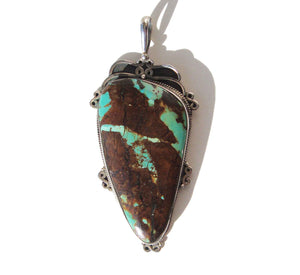 VIntage Royston Turquoise Sterling Pendant