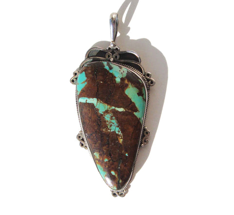 VIntage Royston Turquoise Sterling Pendant