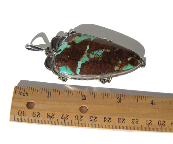 Vintage Indian Turquoise Pendant Jewelry